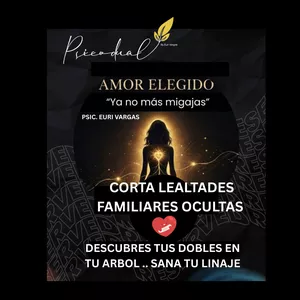 Imagen de portada para Curso online AMOR ELEGIDO "SANA TU LINAJE, CORTA LEALTADES FAMILIARES INVISIBLES Y PARA DE REPETIR HISTORIAS DE AMOR QUE NO TE PERTENECEN"