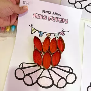 Imagem de capa para o Ebook 🎨✨ Atividade Fogueira Junina