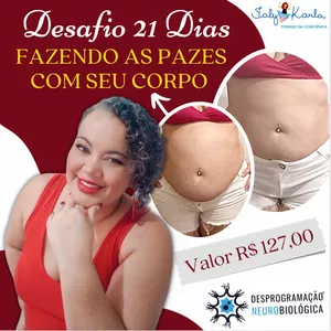 Imagem de Desafio de 21 Dias - Fazendo as Pazes com seu Corpo  criado por IALY KARLA - TORNADO DA CONSCIÊNCIA na hotmart