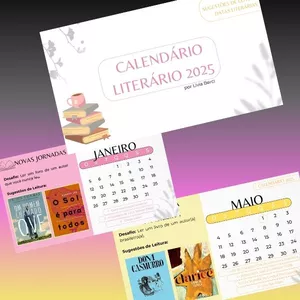 Imagem de capa para o Ebook CALENDÁRIO LITERÁRIO 2025