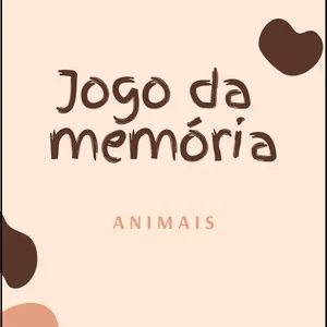 Imagem de capa para o Ebook  Jogo da Memória - animais