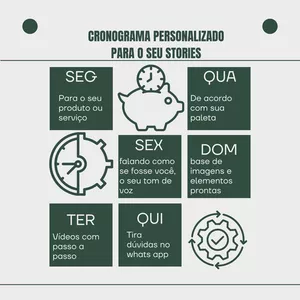 Imagem de capa para o Serviço online Cronograma personalizado para stories 