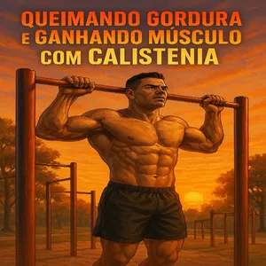 Imagem de capa para o Ebook Queimando gordura e ganhando músculo com calistenia