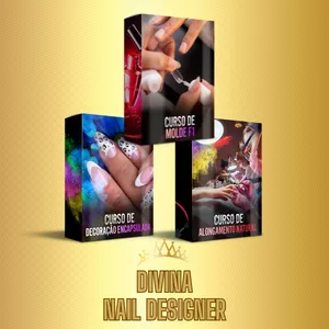 Imagem de capa para o Curso online DIVINA NAIL DESIGNER: MOLDE F1 / DECORAÇÃO ENCAPSULADA / ALONGAMENTO EM FIBRA