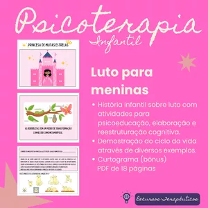 Imagem de capa para o Ebook PSICOLOGIA INFANTIL - RECURSO TERAPÊUTICO LUTO PERSONALIZADO PARA MENINAS