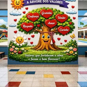 Imagem de capa para o Ebook 🌳✨ *Painel Árvore dos Valores - 002* ✨🌳