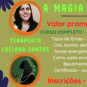 Imagem de capa para o Curso online A MAGIA DAS ERVAS - CURSO COMPLETO DE FITOTERAPIA E FITOENERGÉTICA