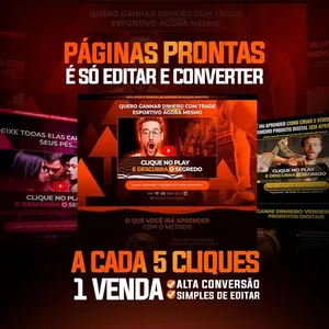 Imagem de capa para o Ebook Paginas de Vendas Editaveis + VSL Prontas + Treinamento Exclusivo 