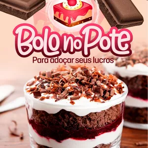 Imagem de capa para o Ebook BOLO NO POTE + de 20 receitas!