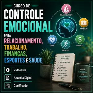 Imagem do curso Curso de Controle Emocional Para Relacionamento, Trabalho, finanças, Esportes e Saúde