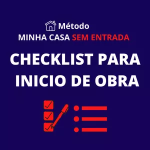 Imagem de capa para o Ebook CHECKLIST PARA INÍCIO DE OBRA 