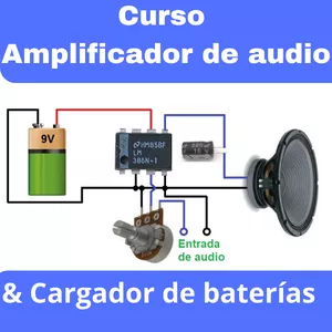 Imagen de portada para Ebook Amplificador de audio mas cargador de baterías