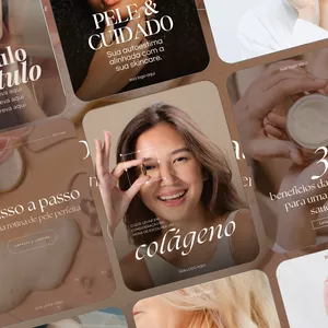 Imagem de capa para o Ebook Pack de 20 artes editáveis para Dermatologistas