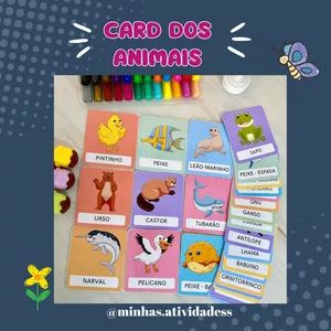 Imagem de capa para o Ebook CARD DOS ANIMAIS