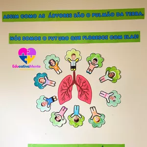 Imagem de capa para o Ebook PAINEL COLABORATIVO - DIA DA ÁRVORE 🌳 (EDITÁVEL NO CANVA)