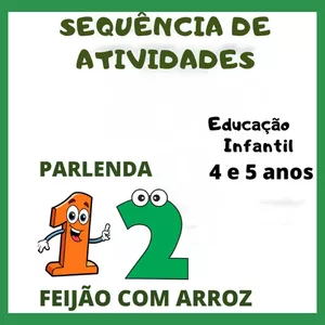 Imagem de capa para o Ebook SEQUÊNCIA DE ATIVIDADES 1,2 FEIJÃO COM ARROZ