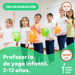 Imagen de portada para Curso online Curso Profesor de Yoga y Mindfulness para niños 75H