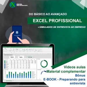 Imagem do curso Excel Profissional Básico e Avançado + Excel para Entrevista de Emprego