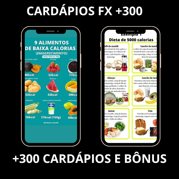 Imagem do curso CARDÁPIOS FX +300