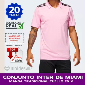 Imagen de portada para Curso online MOLDERÍA CONJUNTO CAMISETA SHORT ADIDAS INTER DE MIAMI KIT FAMILIAR