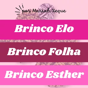 Imagem de capa para o Curso online Brinco Elo + Brinco Folha + Brinco Esther