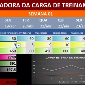 Imagem de capa para o Curso online Planilha de Monitoramento de Carga Interna de Treinamento