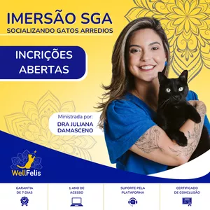 Imagem de capa para o Curso online Imersão SGA: Socializando Gatos Arredios
