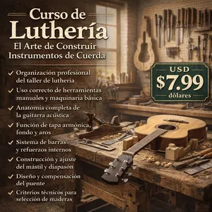 Imagen de portada para Ebook Curso de Luthería Artesanal