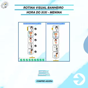 Imagem de capa para o Ebook ROTINA VISUAL PARA BANHEIRO - XIXI 