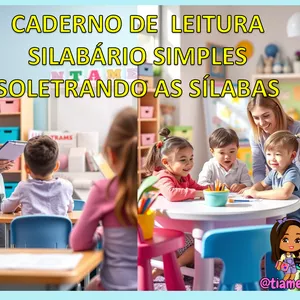 Imagem de capa para o Ebook Caderno de  Leitura -  Silabário Simples
