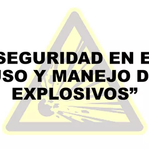 Imagen de portada para Curso online Seguridad en el uso y manejo de explosivos.