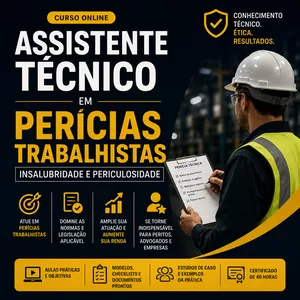 Imagem do curso Assistente Técnico em Perícias Trabalhistas – Insalubridade e Periculosidade
