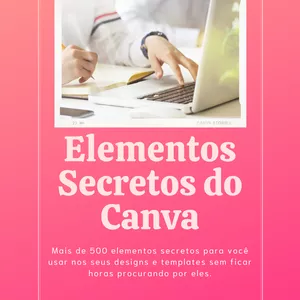 Imagem de capa para o Ebook Elementos Secretos do Canva