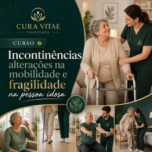 Imagem do curso Incontinências, alterações na mobilidade e fragilidade na pessoa idosa