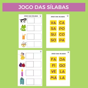 Imagem de capa para o Ebook JOGO DA SÍLABAS