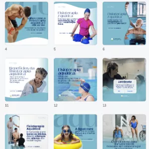 Imagem de capa para o Curso online PACK CANVA FISIOTERAPIA AQUÁTICA