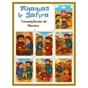 Imagem de capa para o Ebook ANANIAS E SAFIRA - A GRANDE MENTIRA 