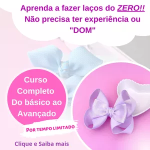 Imagem de capa para o Curso online Curso Completo de Laços e Tiaras