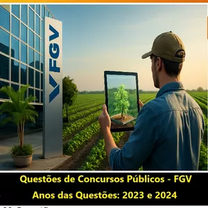 Imagem de capa para o Ebook Agronomia - 60 Questões da FGV - 2023/2024 - Comentadas