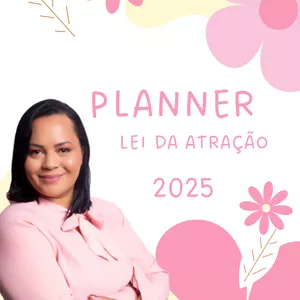 Imagem de capa para o Ebook Planner lei da atração 2025