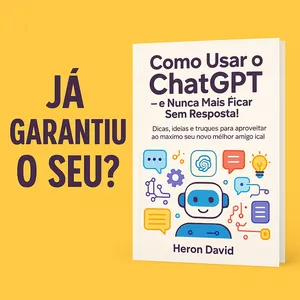 Imagem de capa para o Ebook Aprenda a usar o ChatGPT e transforme sua rotina com um só clique!