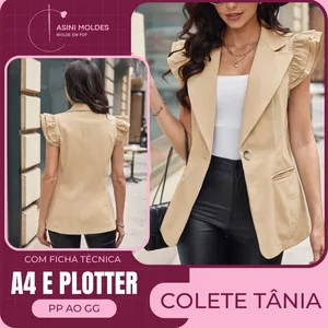 Imagem de capa para o Curso online Colete Tânia - Molde em PDF