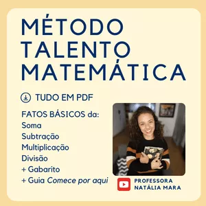 Imagem de capa para o Ebook Método Talento Matemática da Professora Natália Mara