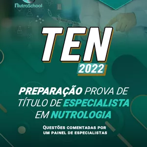 Imagem de capa para o Ebook Ebook de Questões Comentadas da Prova de Título de Nutrologia 2022