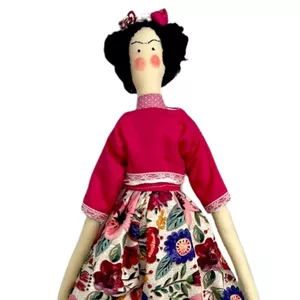 Frida da FluFlu - Estilo Tilda - Curso Online Passo a Passo com Moldes em Tamanho Real 