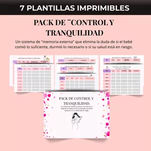 Imagen de portada para Ebook Pack Control y Tranquilidad. 7 Plantillas imprimibles.