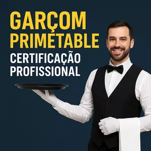 Imagem de Garçom PrimeTable – Certificação Profissional  criado por Curso Completo Com Certificado na hotmart