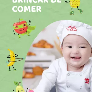 Imagem de capa para o Ebook Álbum  de figurinhas BRINCAR DE COMER