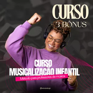 Imagem de capa para o Curso online Método Sons que Encantam - Musicalização Infantil - Aprenda a ser um professor de sucesso na educação musical infantil