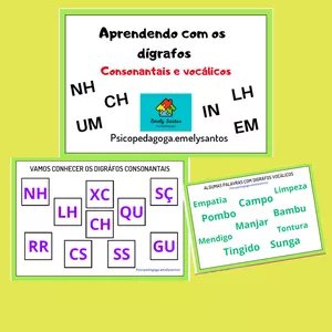 Imagem de capa para o Ebook Apreendendo com os dígrafos consonantais e vocálicos 